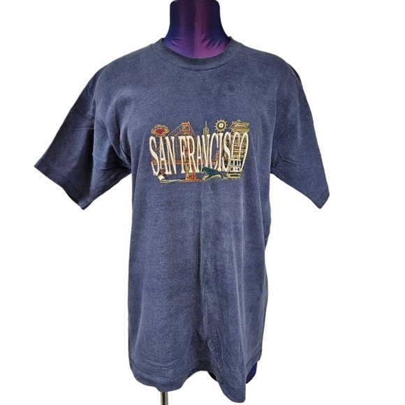 Vintage Fruit of the Loom San Francisco Single Stitch Graphic Tee Size Large F64 - Picture 11 of 11